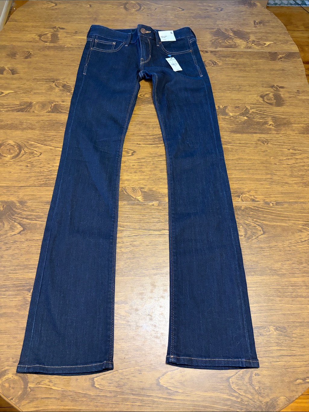 Express Womens Dark Indigo Stretch Bootcut Jeans Nwt
